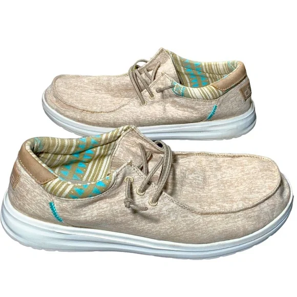 Shoes | Hey Dude Paul Chambray Shoes | Poshmark display picture 1